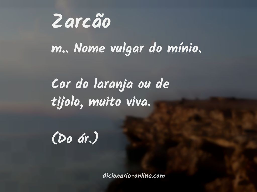 Significado de zarcão