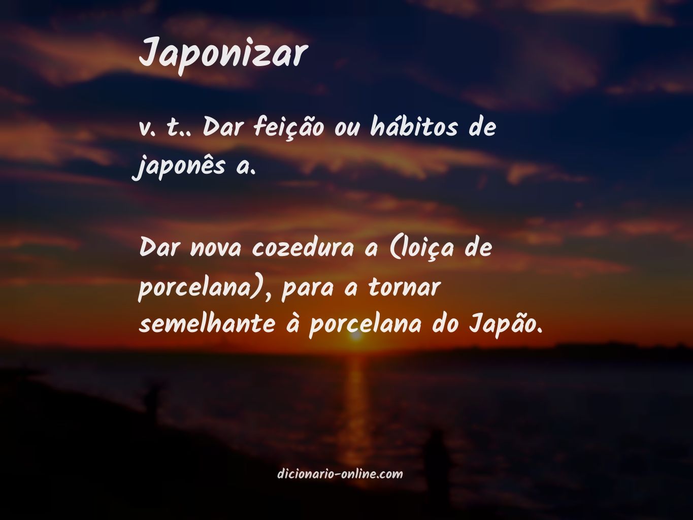 Significado de japonizar
