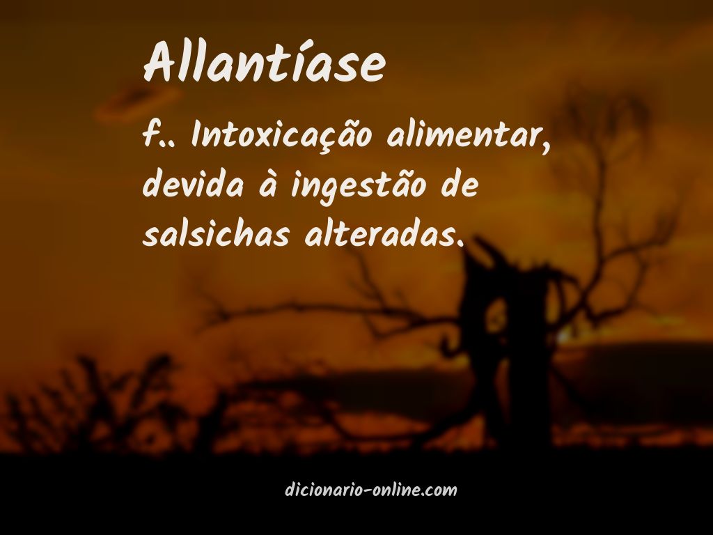 Significado de allantíase