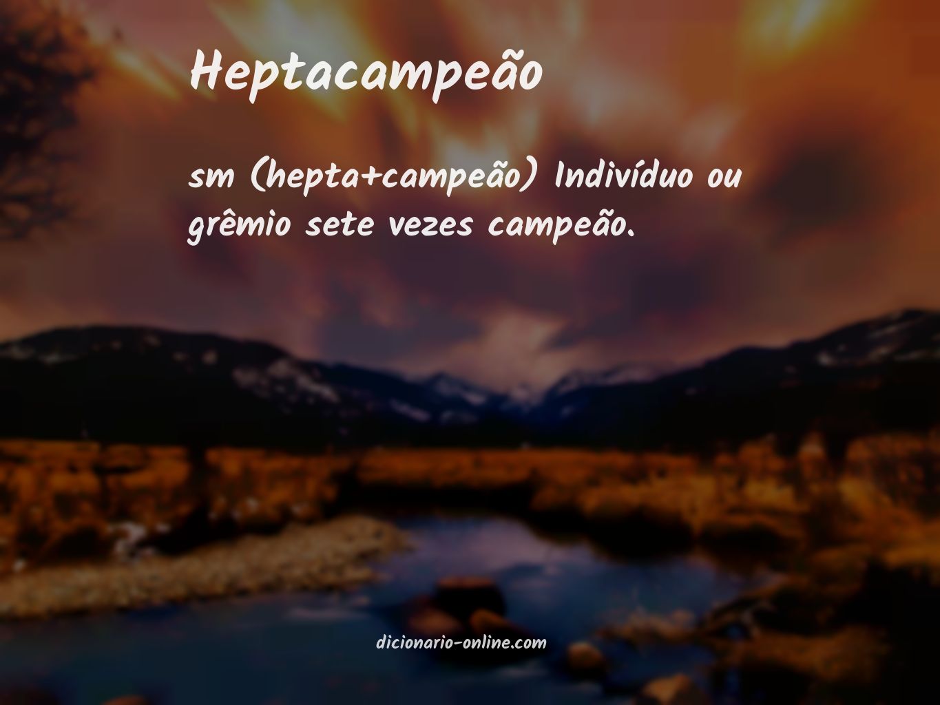 Significado de heptacampeão