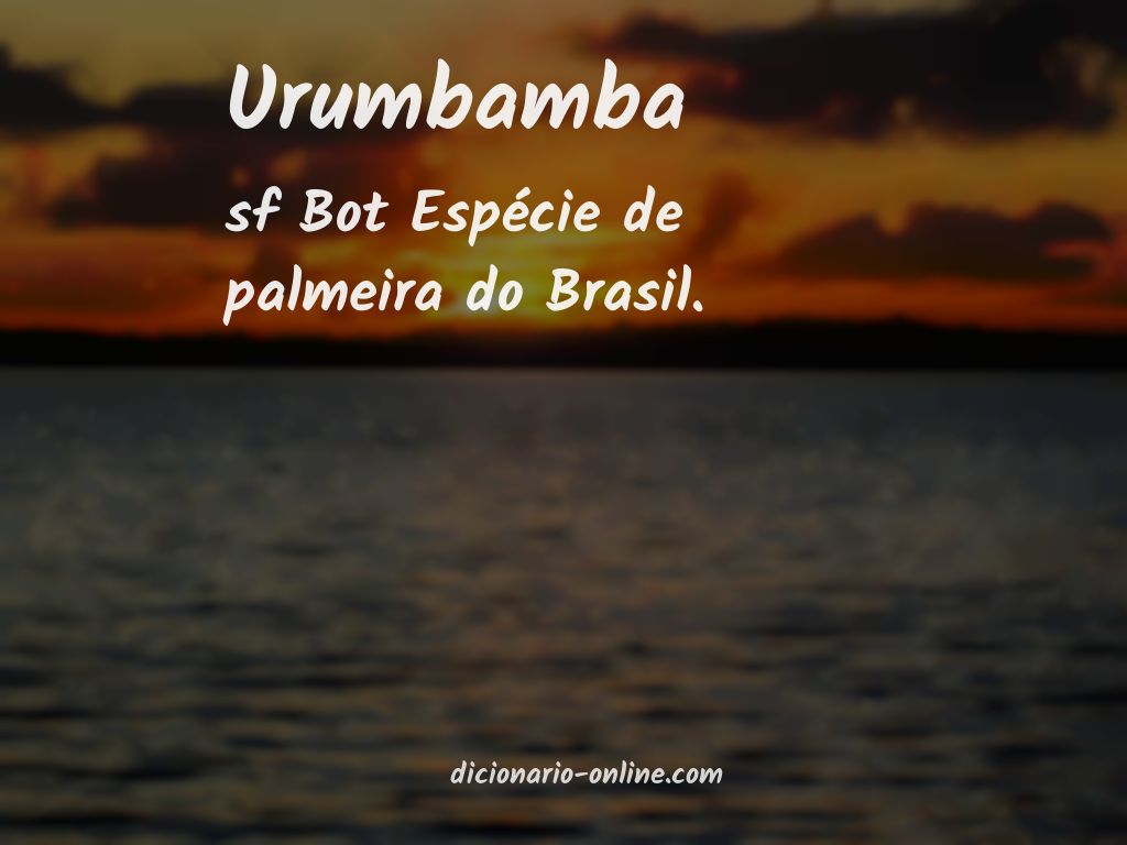 Significado de urumbamba