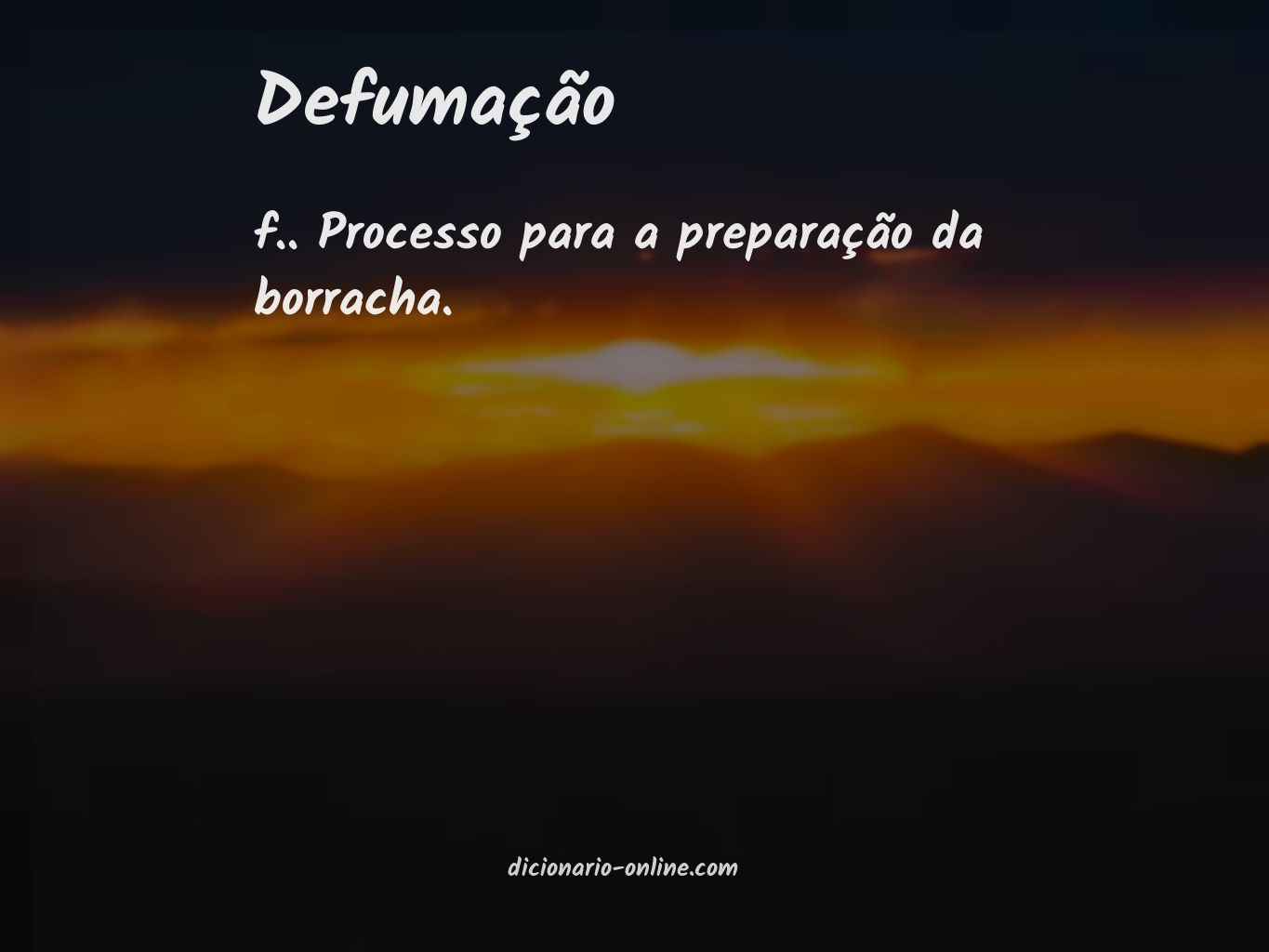 Significado de defumação