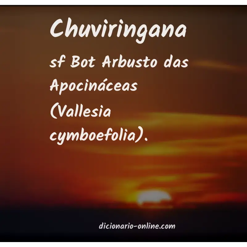 Significado de chuviringana