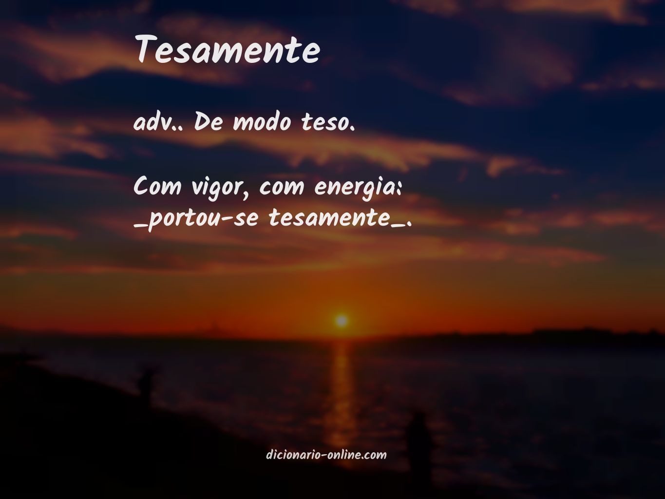 Significado de tesamente