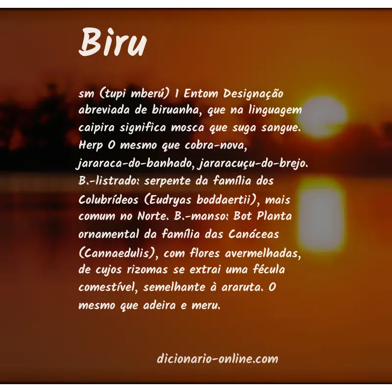 Significado de biru