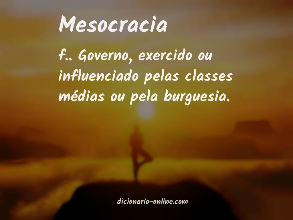 Significado de mesocracia