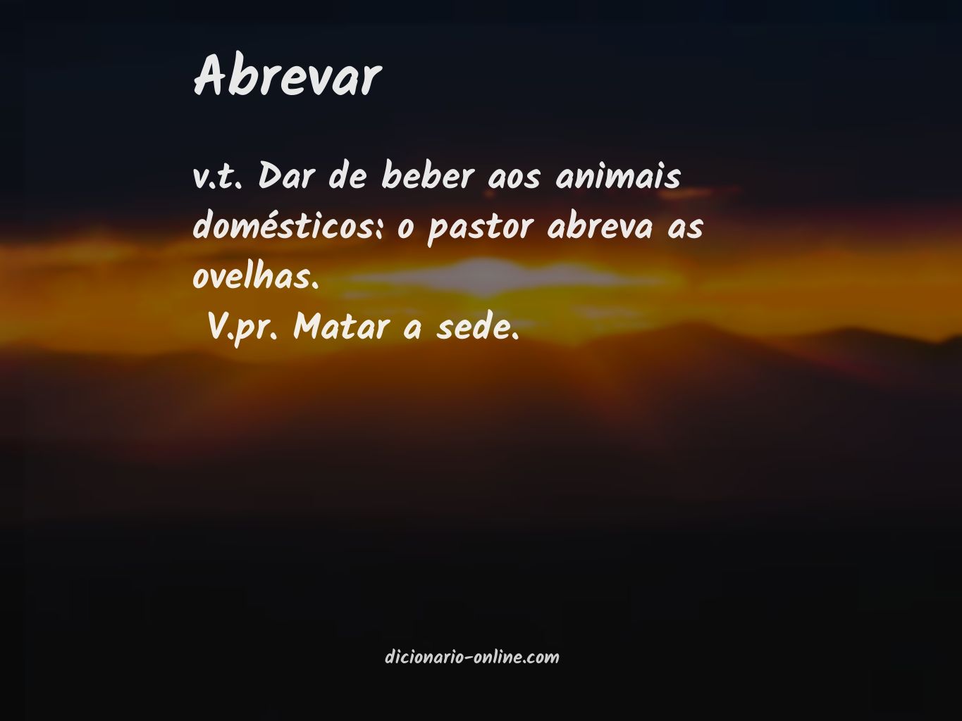 Significado de abrevar