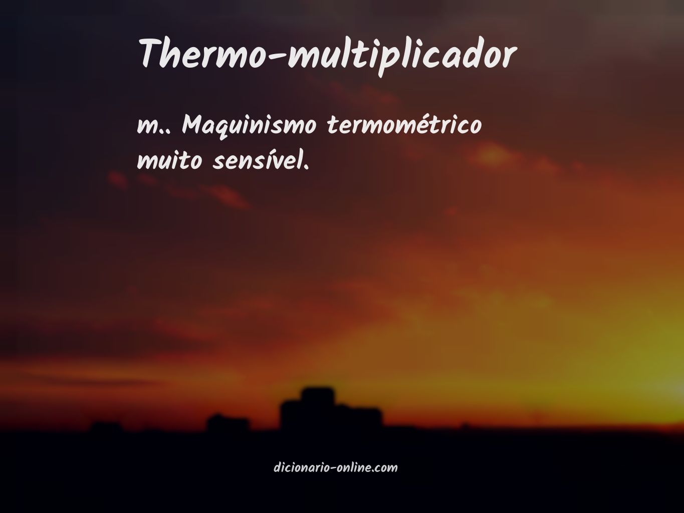 Significado de thermo-multiplicador