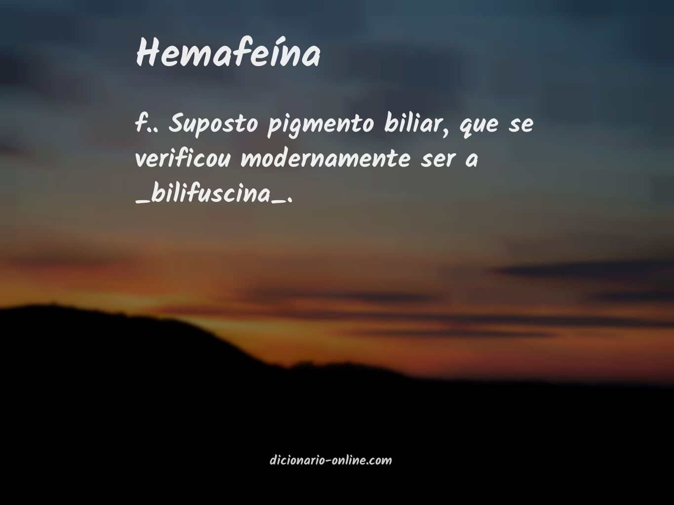 Significado de hemafeína
