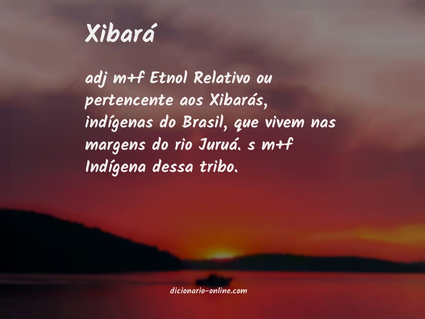 Significado de xibará