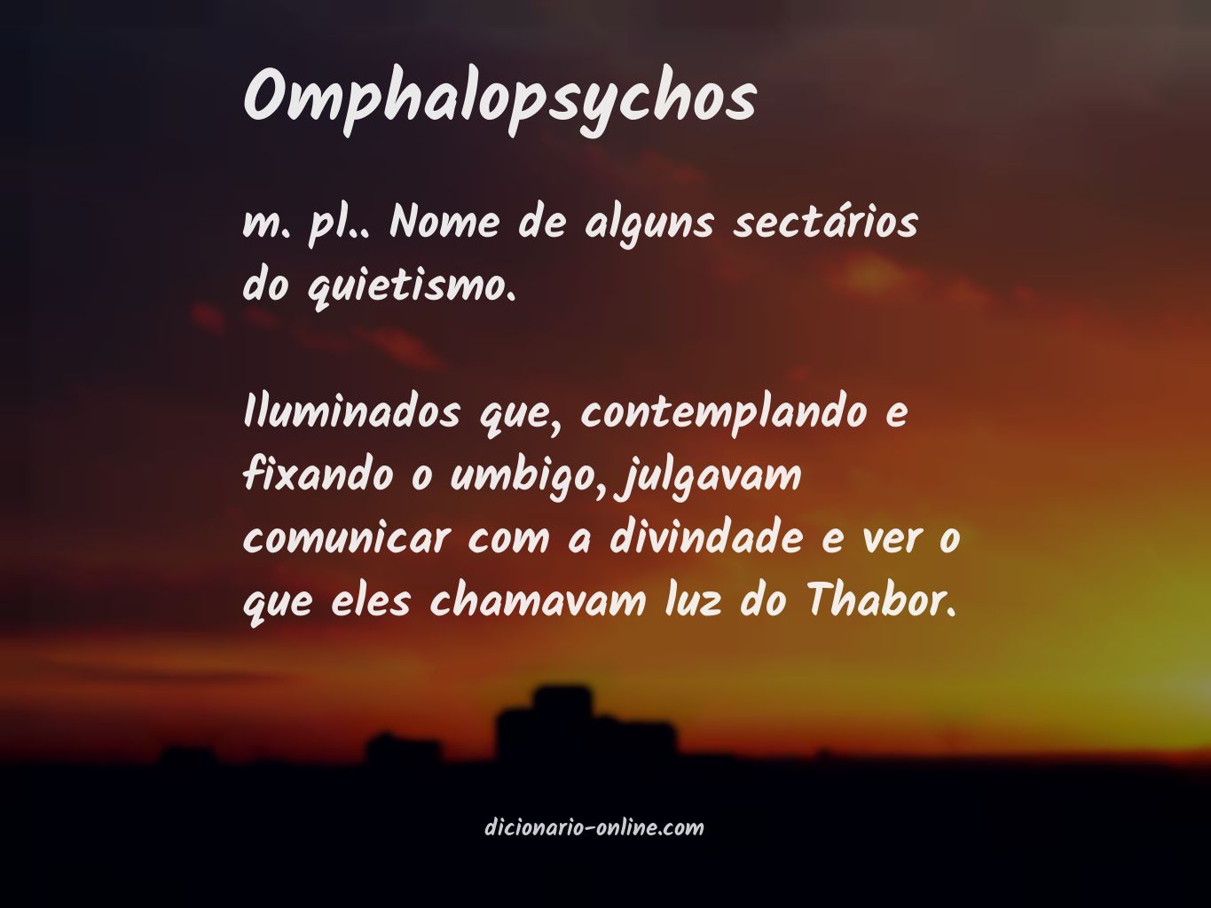Significado de omphalopsychos