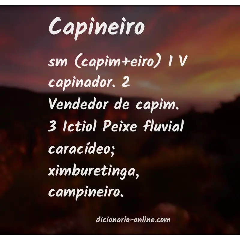 Significado de capineiro