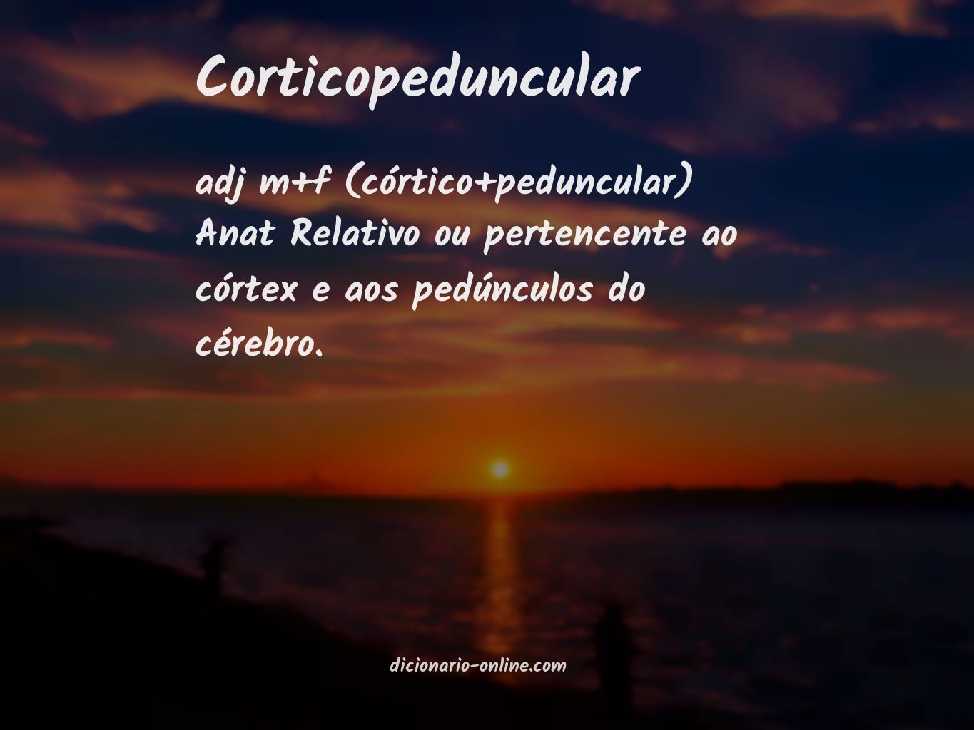 Significado de corticopeduncular