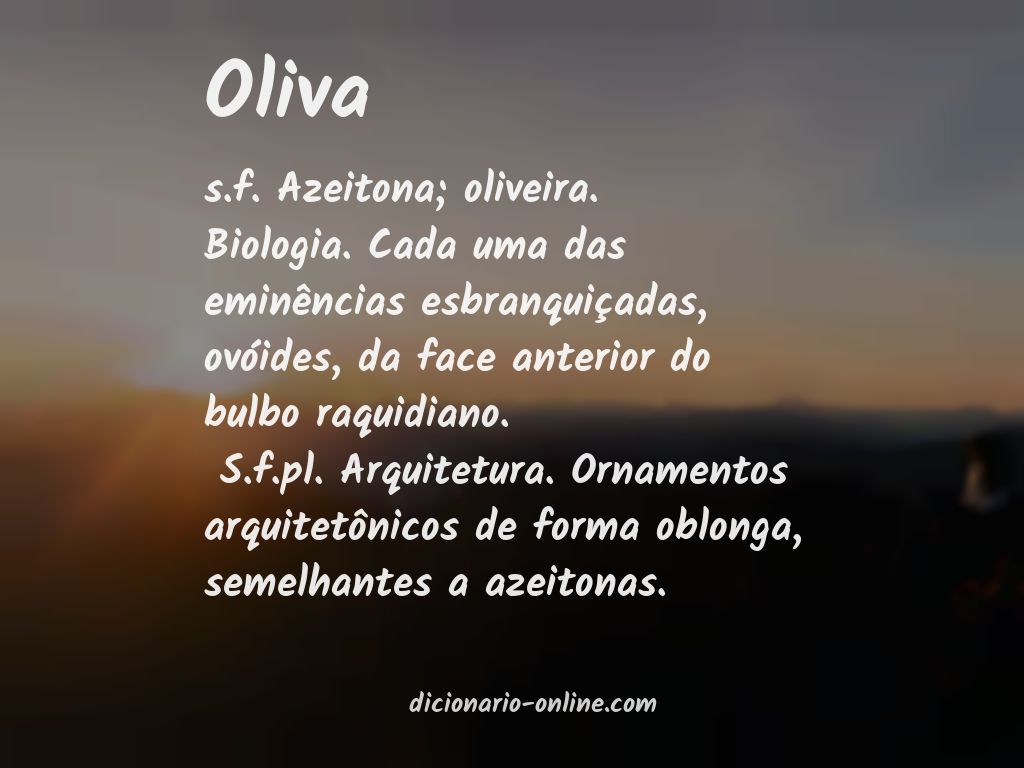 Significado de oliva