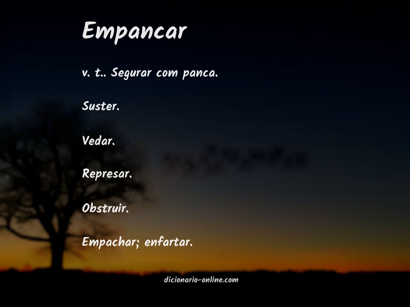 Significado de empancar