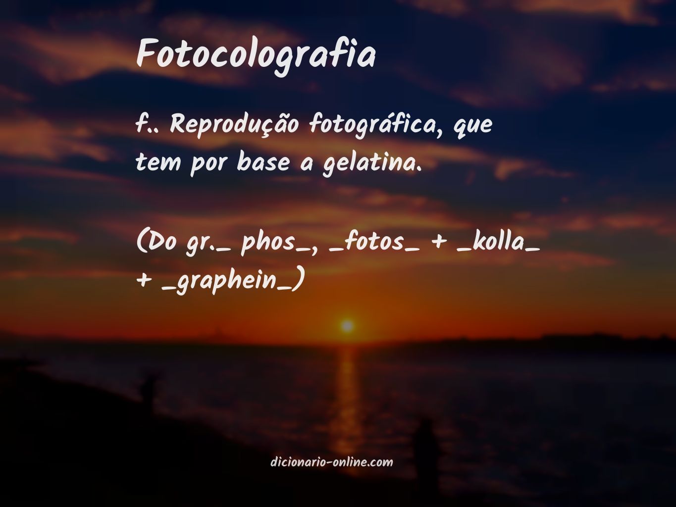 Significado de fotocolografia