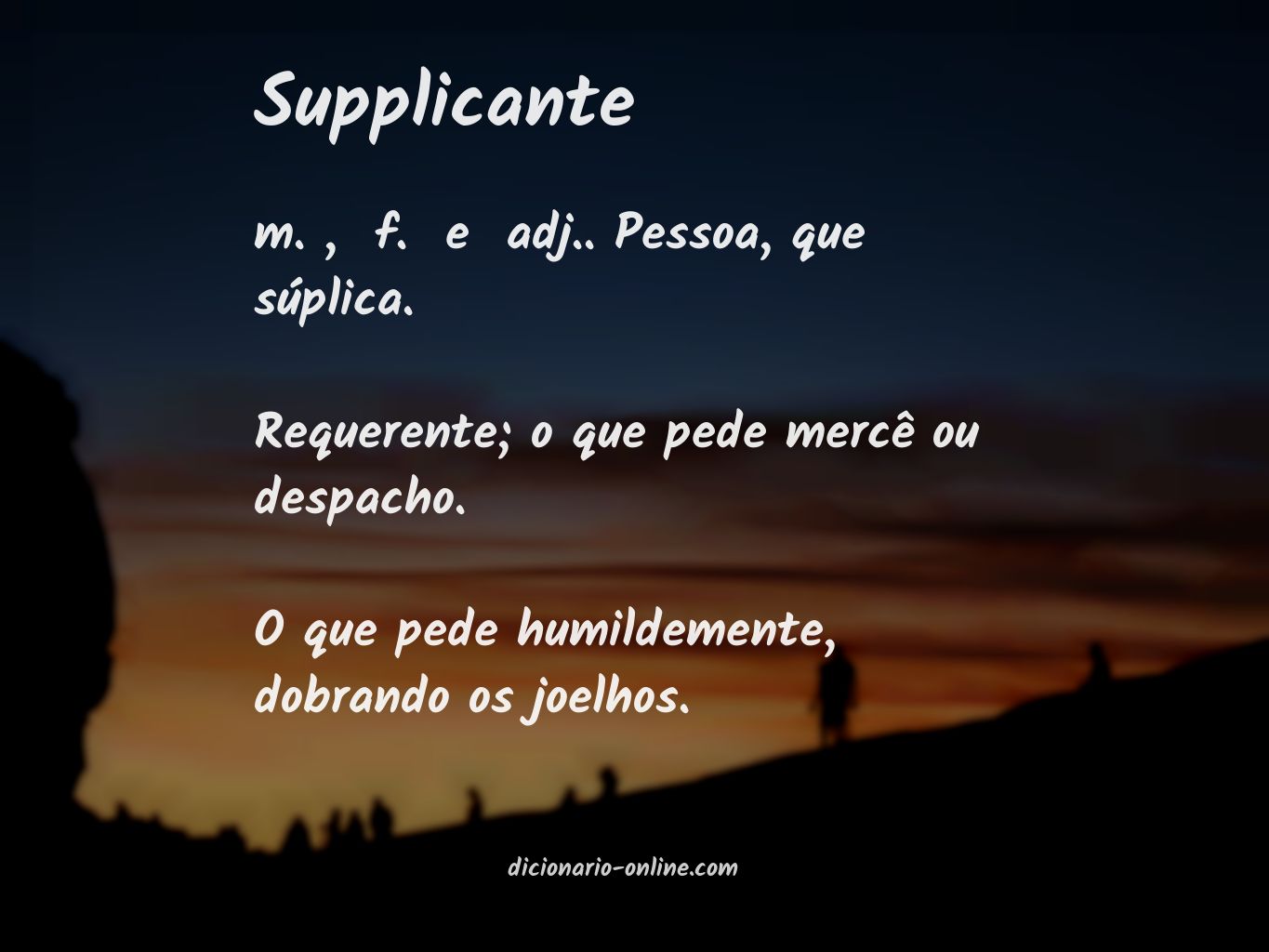 Significado de supplicante