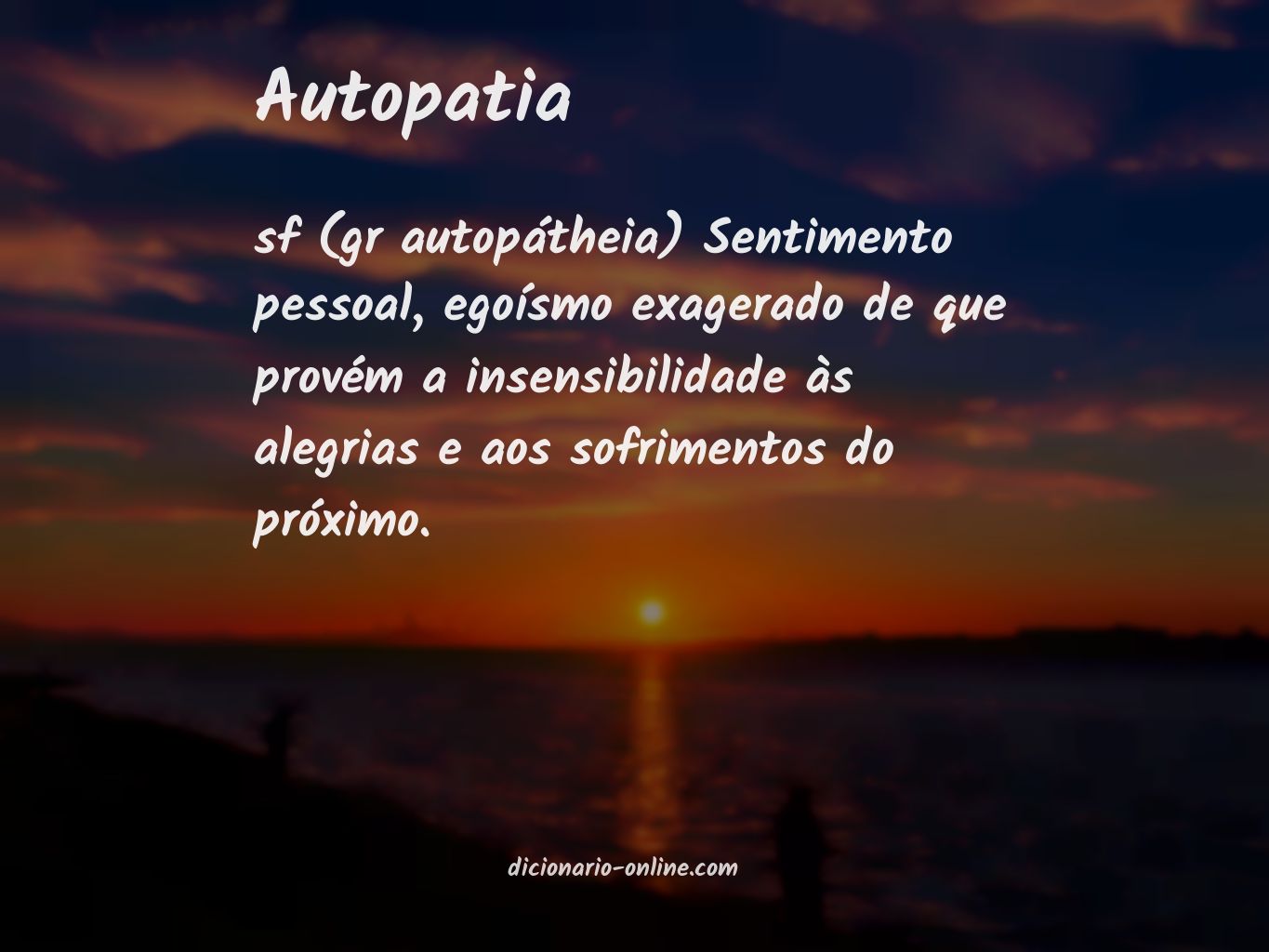 Significado de autopatia