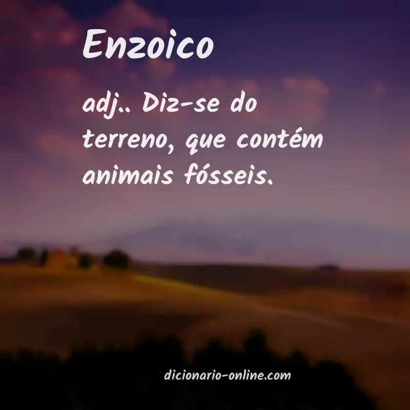 Significado de enzoico
