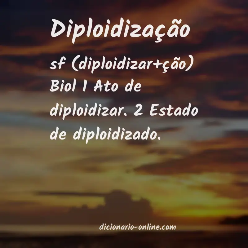 Significado de diploidização