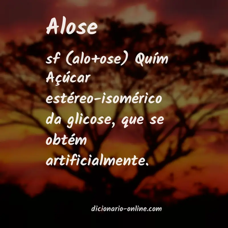 Significado de alose