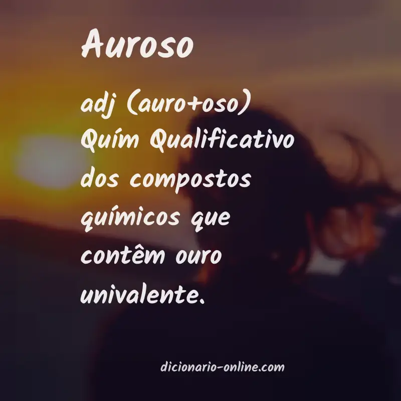 Significado de auroso
