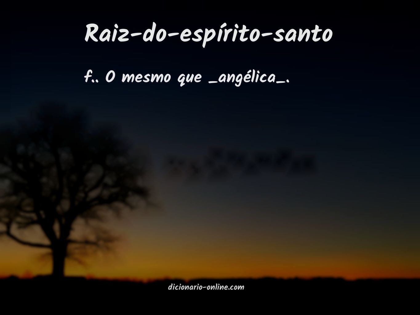 Significado de raiz-do-espírito-santo