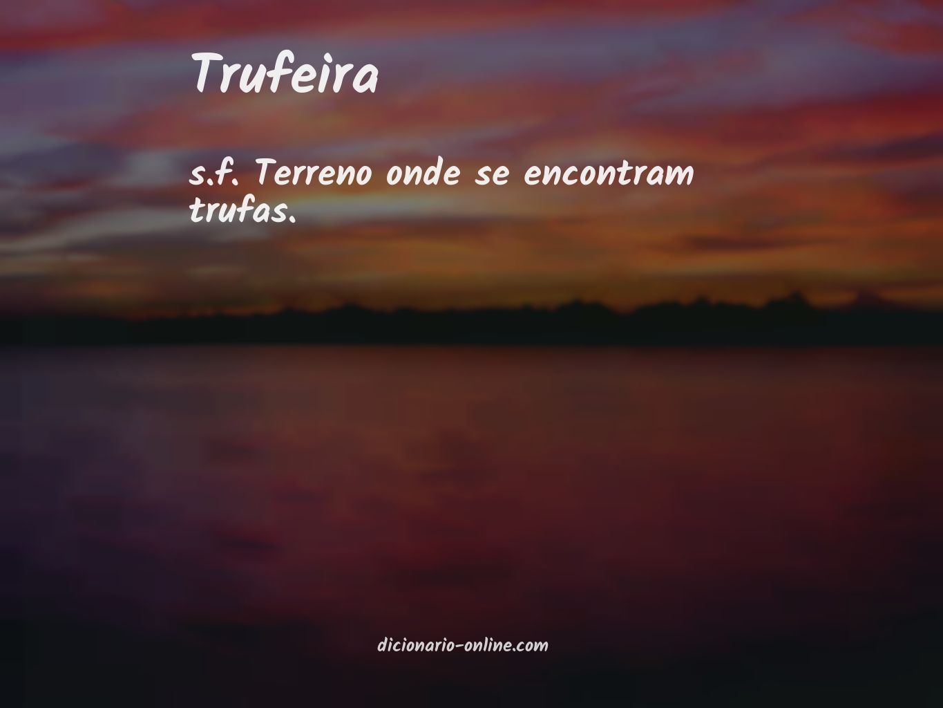 Significado de trufeira