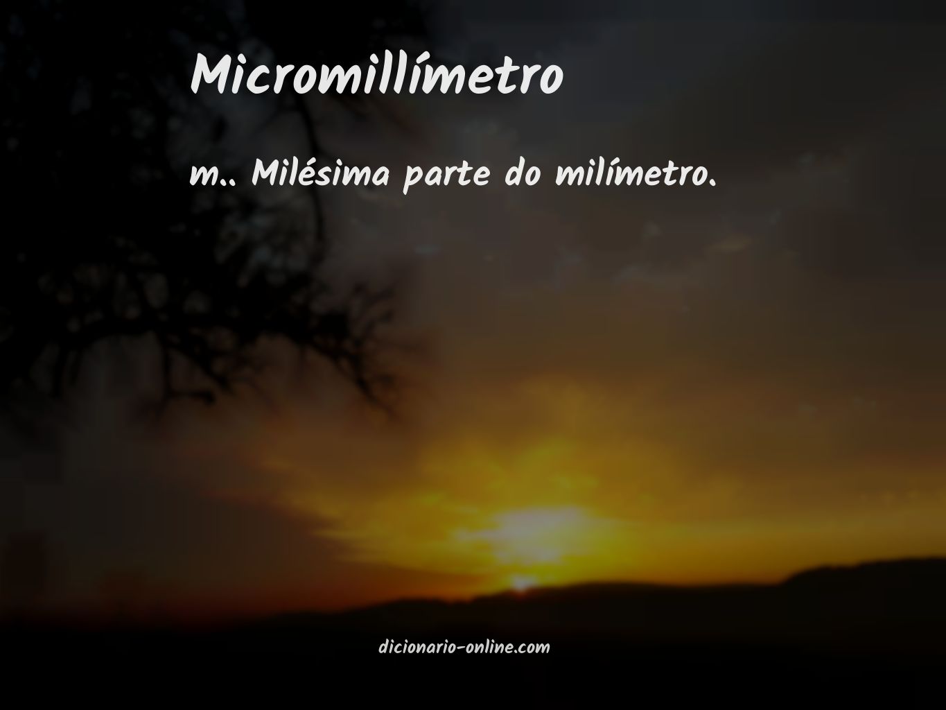 Significado de micromillímetro