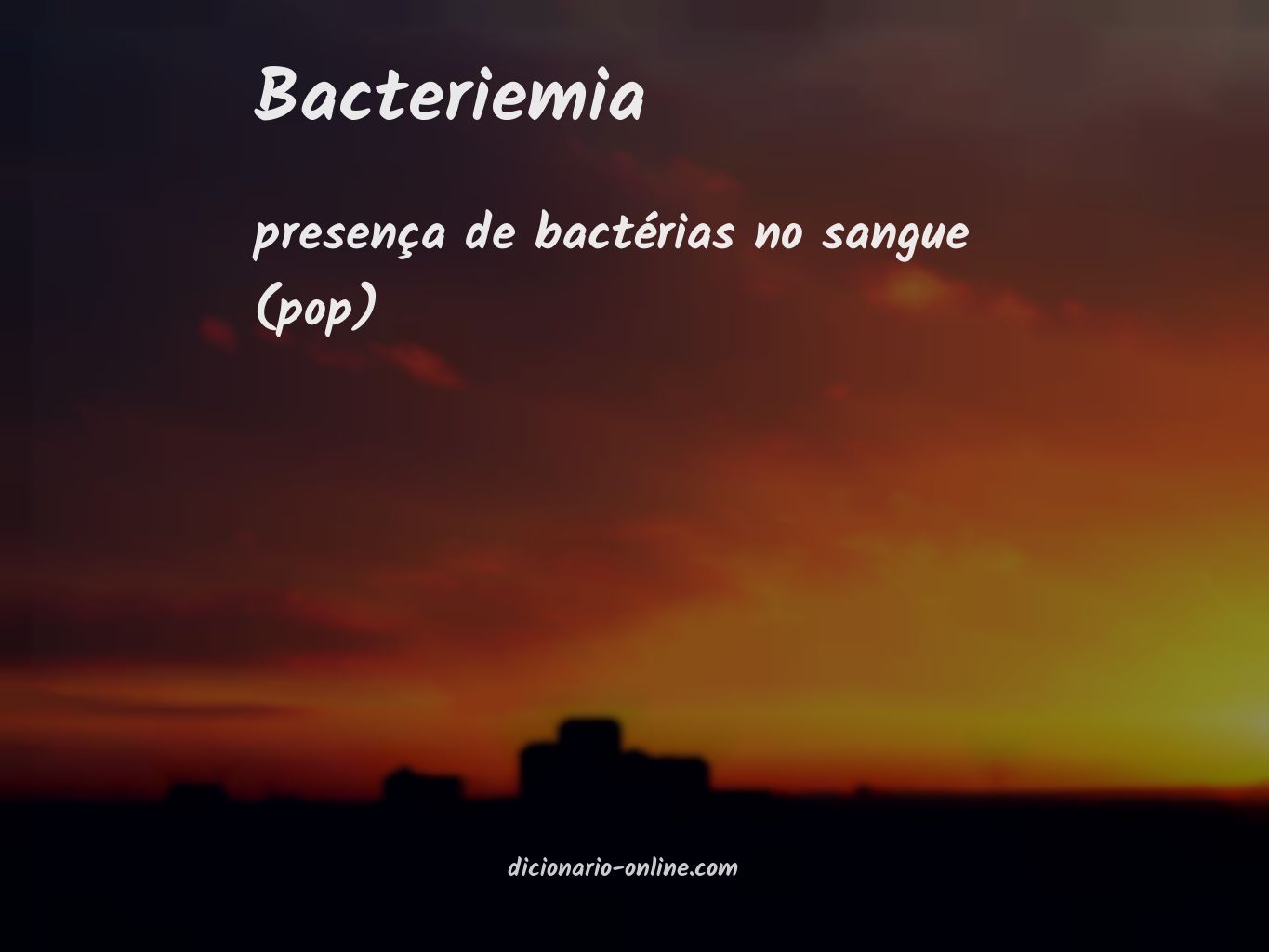 Significado de bacteriemia