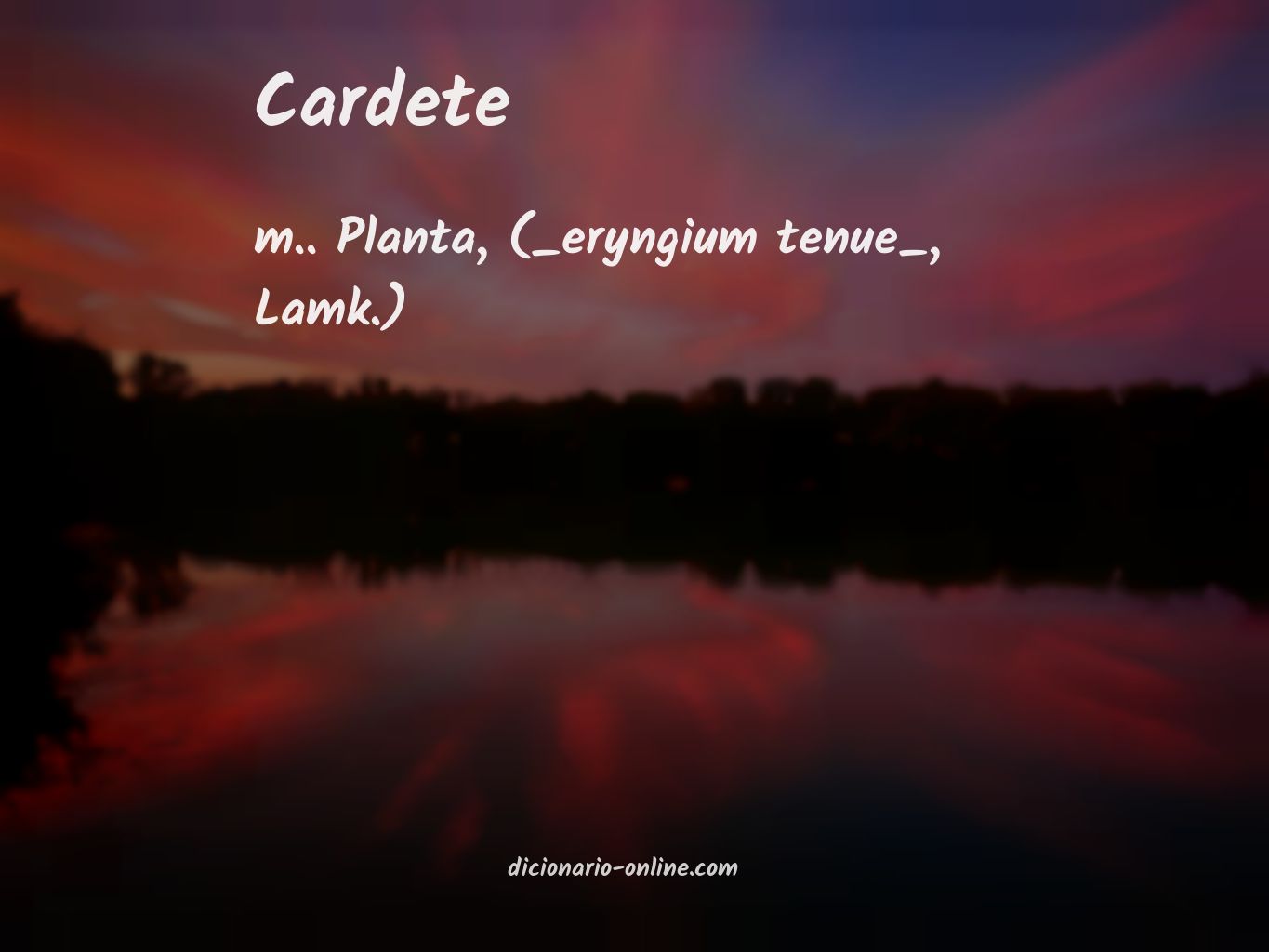 Significado de cardete