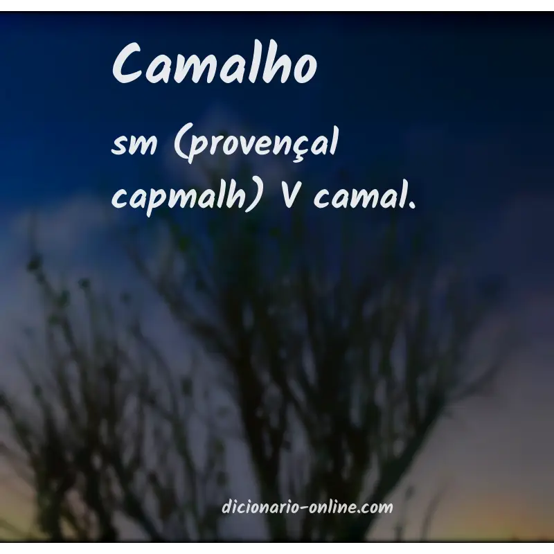 Significado de camalho