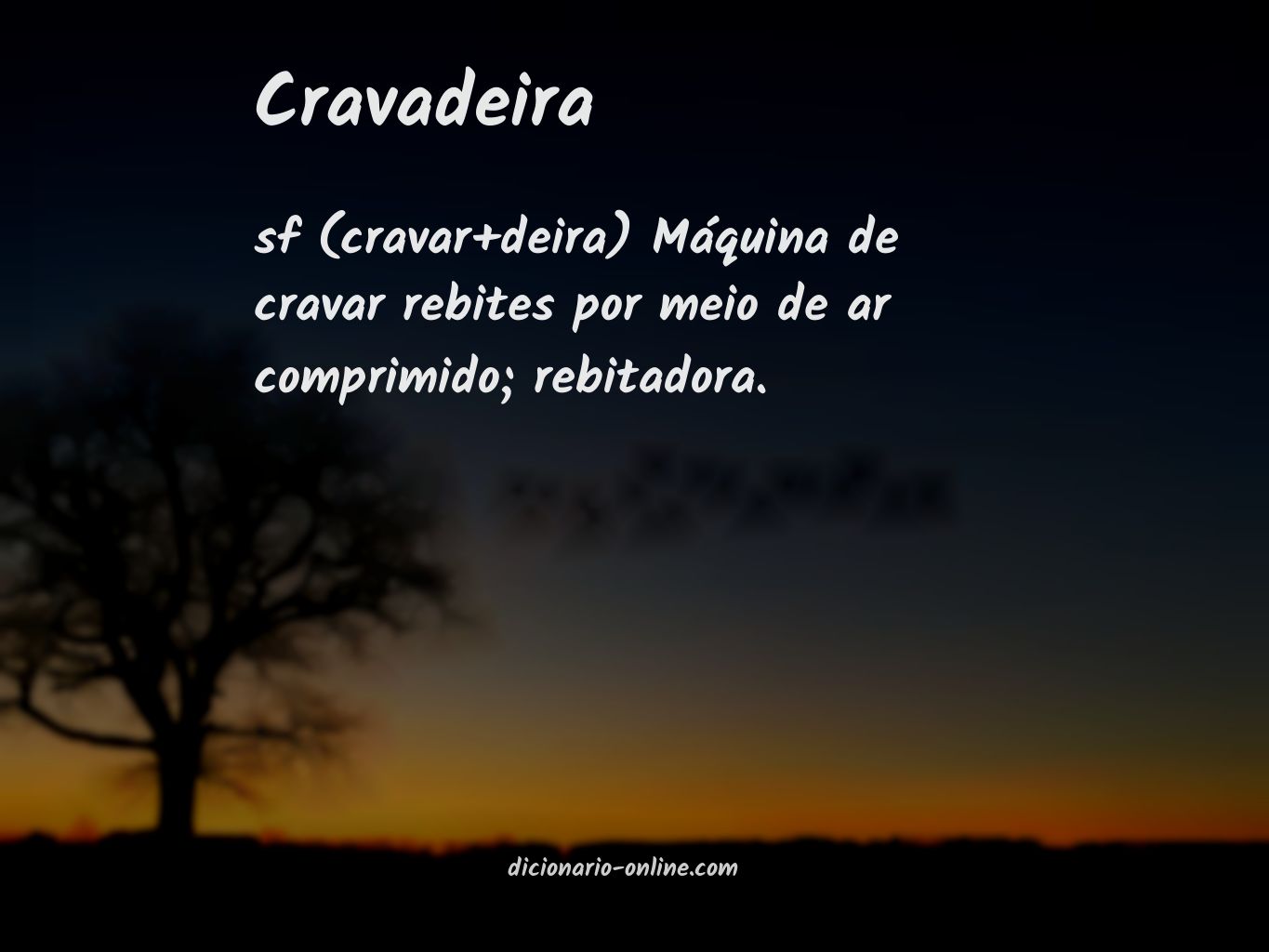 Significado de cravadeira