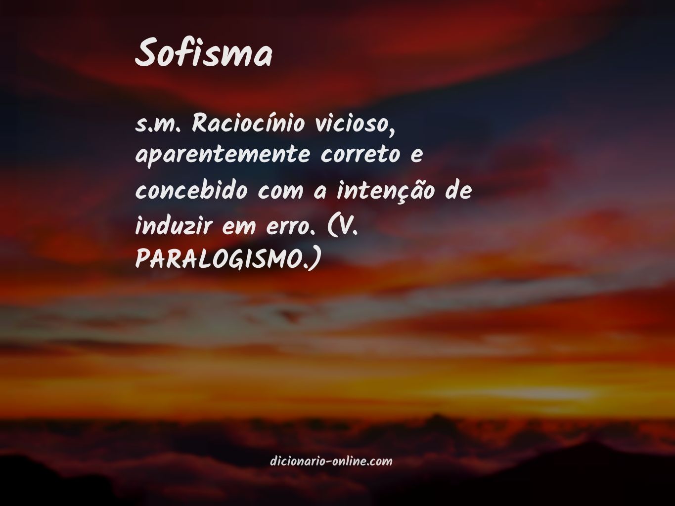 Significado de sofisma