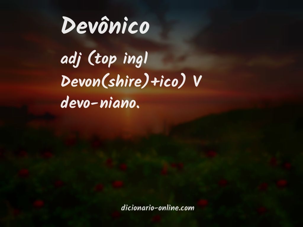 Significado de devônico