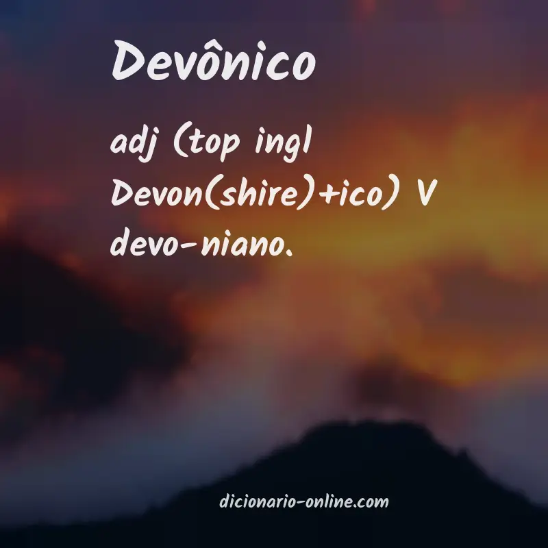 Significado de devônico