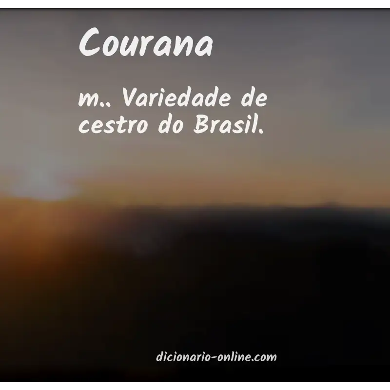 Significado de courana