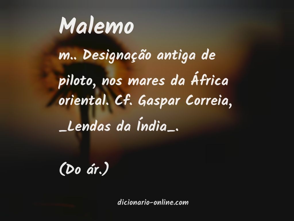 Significado de malemo