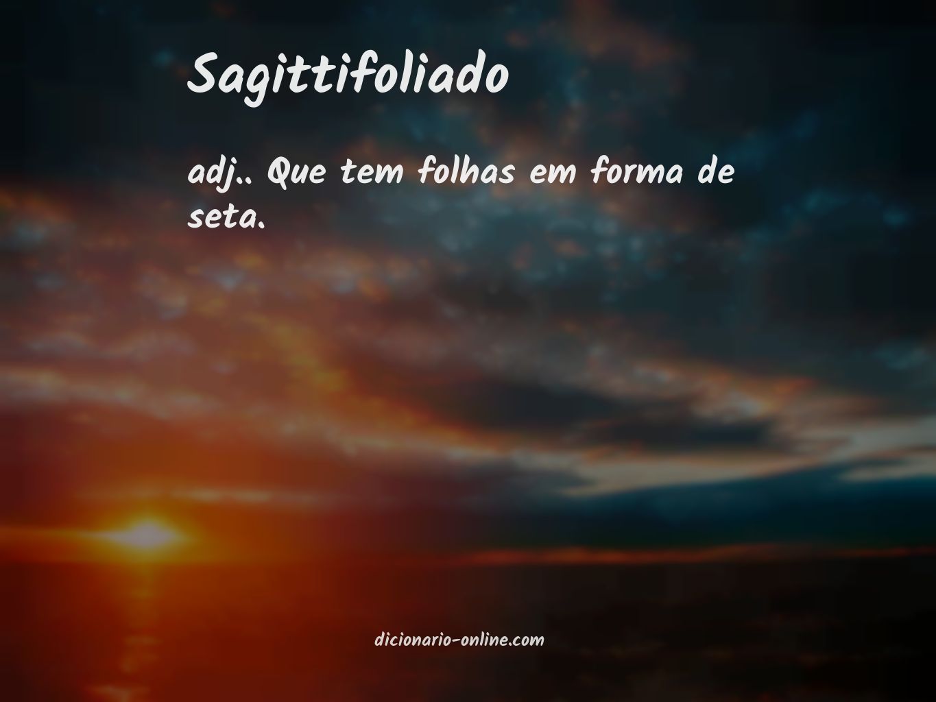 Significado de sagittifoliado