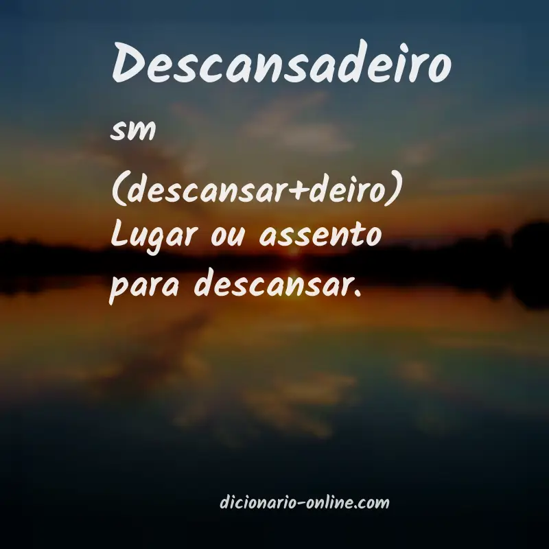 Significado de descansadeiro