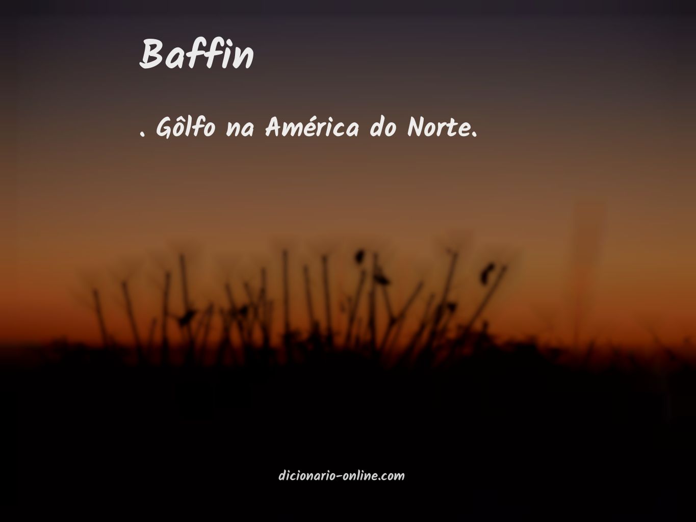 Significado de baffin