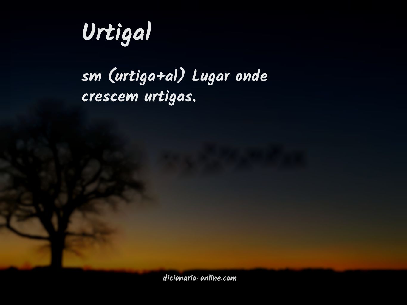 Significado de urtigal