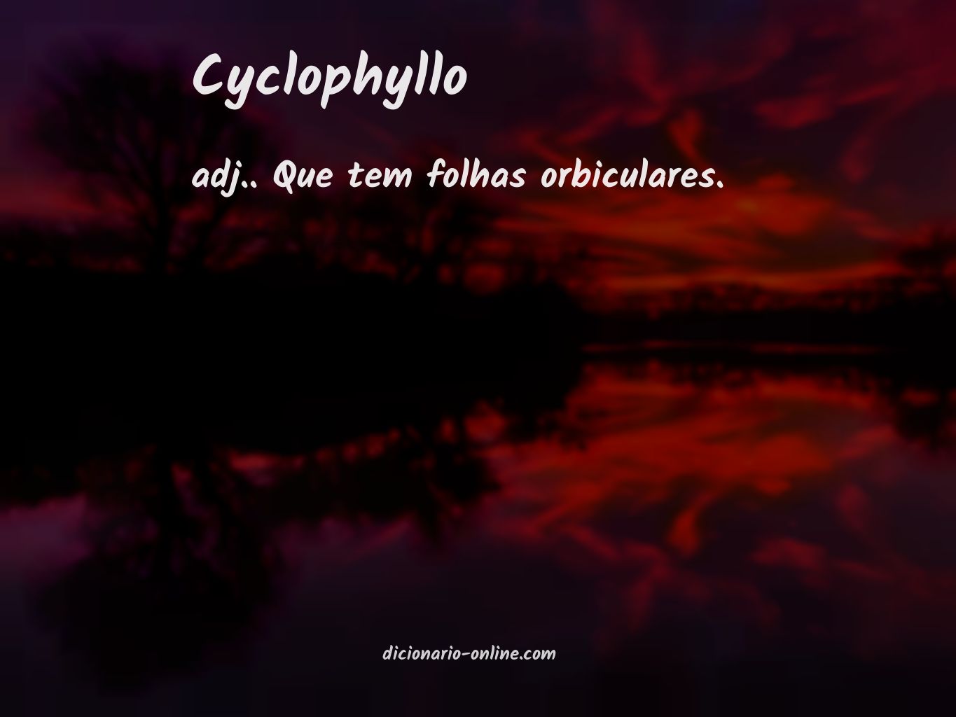 Significado de cyclophyllo