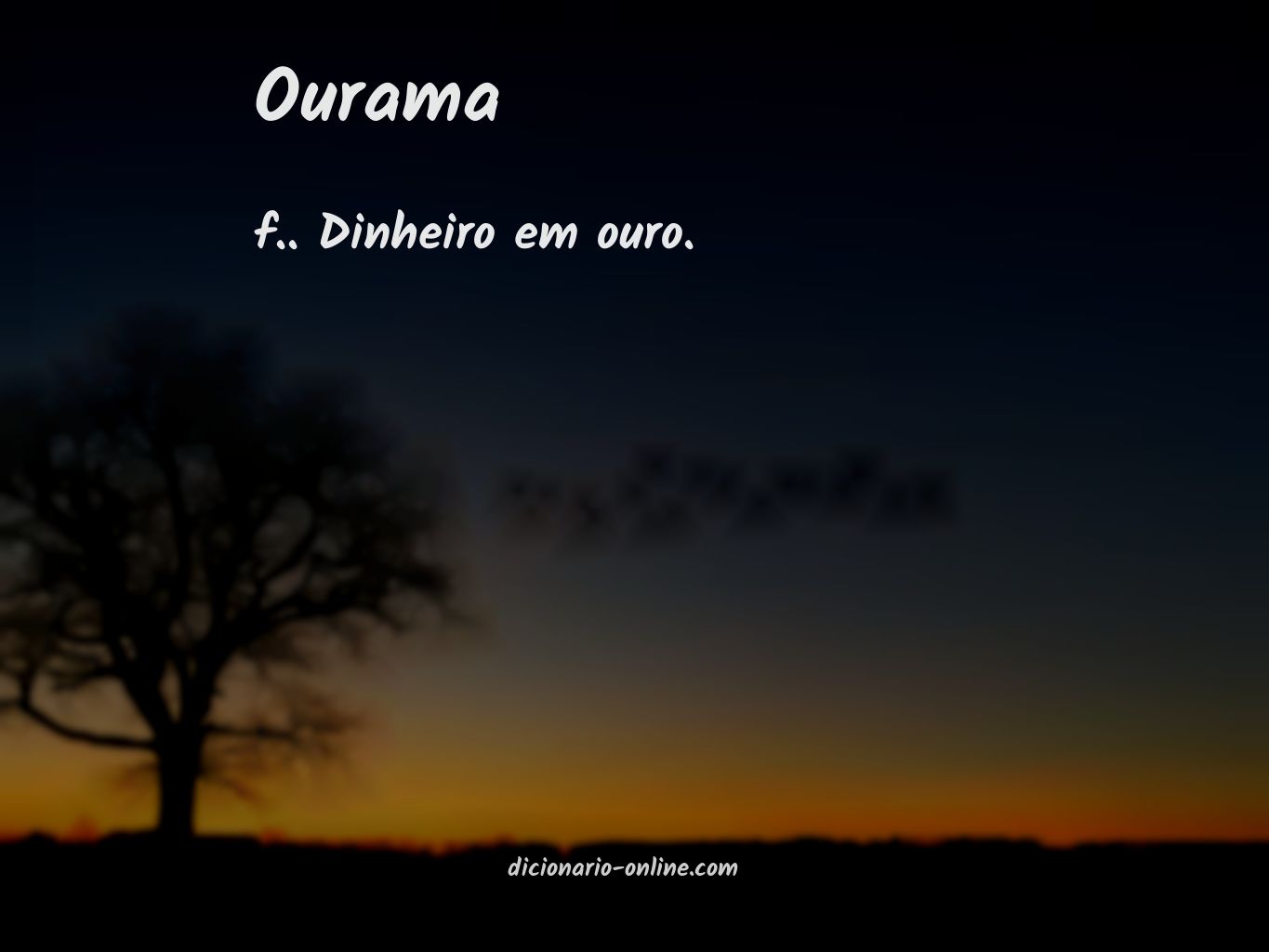 Significado de ourama