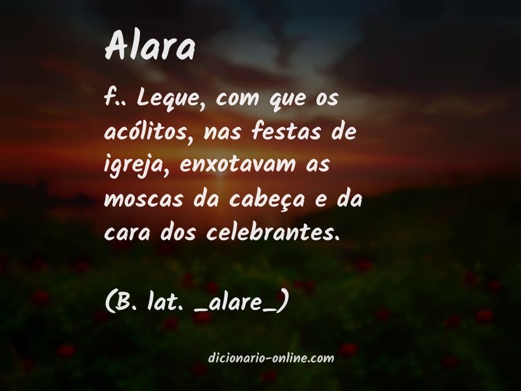 Significado de alara