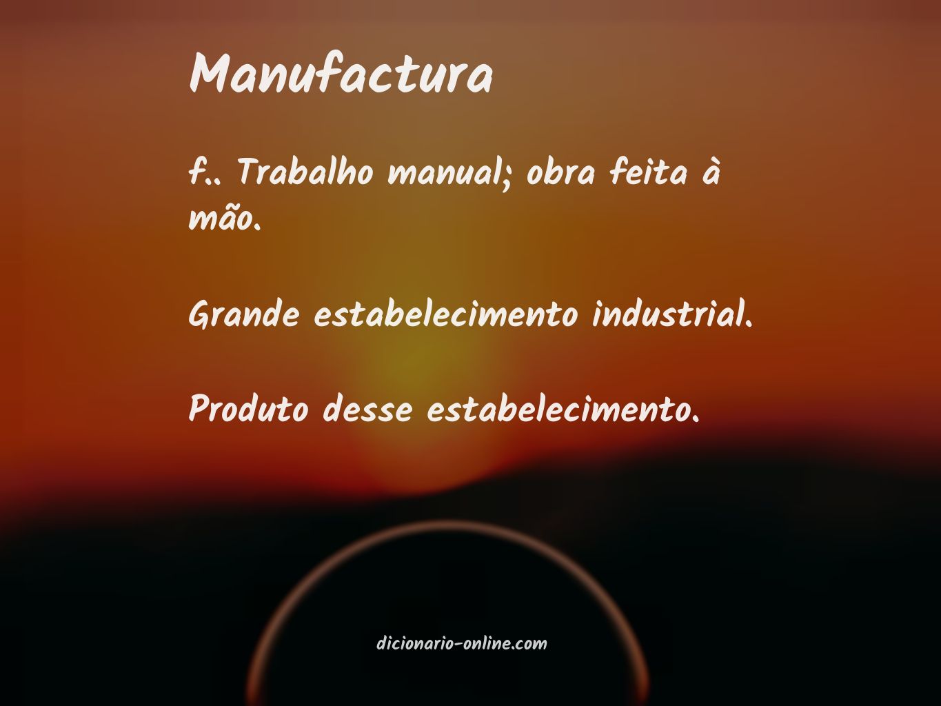 Significado de manufactura