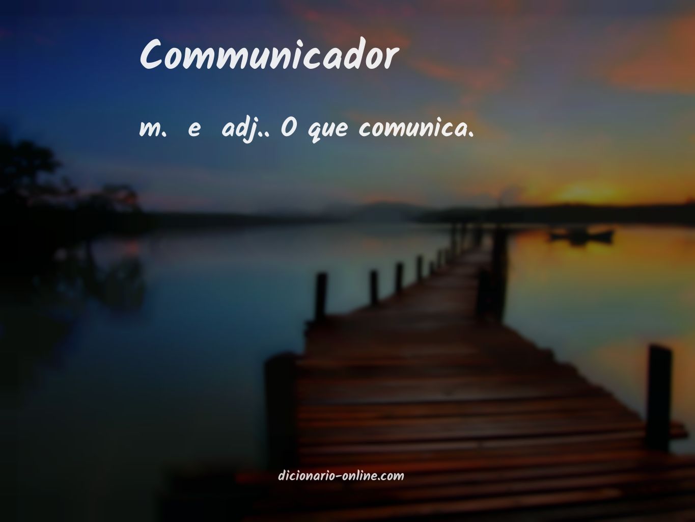 Significado de communicador