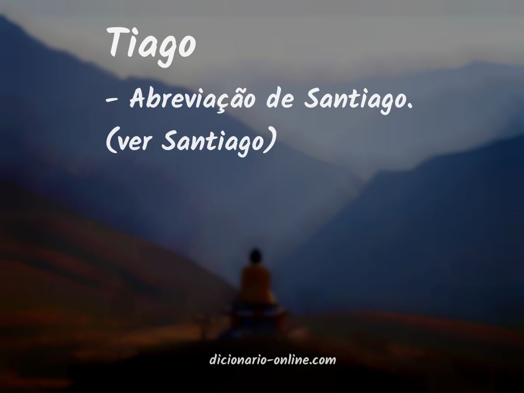 Significado de tiago