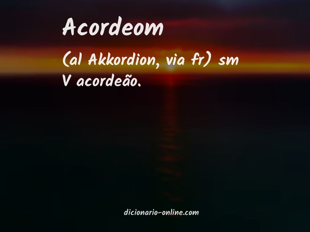 Significado de acordeom