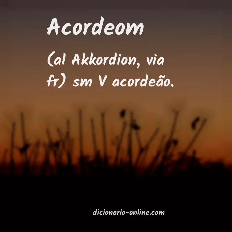 Significado de acordeom